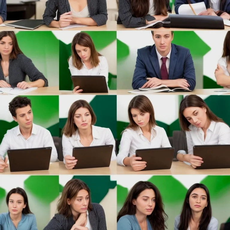 Estudiantes y formadores de onidiomasvivaio en entorno de trabajo